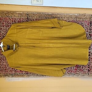 Dilemma New York Mustard Yellow Button-Up Shirt
